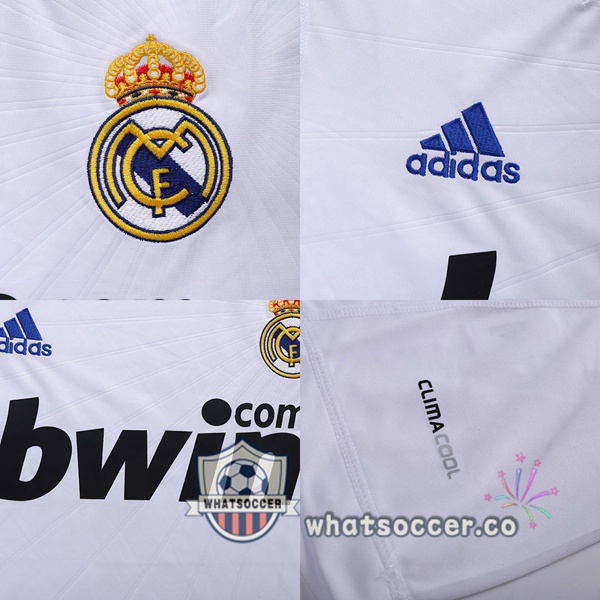 2010-2011 Real Madrid Home Retro Jerseys Long Sleeve White
