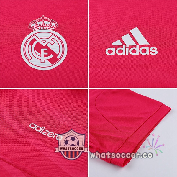 2014-2015 Real Madrid Away Retro Jerseys Long Sleeve Rose