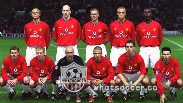 2000-2002 Manchester United Home Retro Jerseys Red