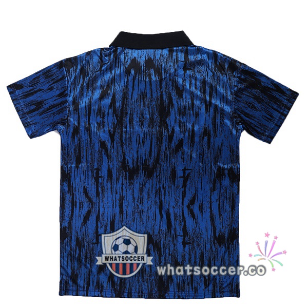 1992-1993 Manchester United Away Retro Jerseys Blue