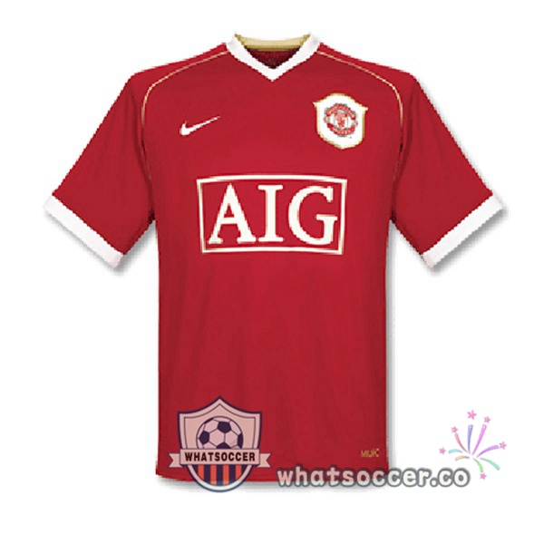 2006-2007 Manchester United Home Retro Jerseys Red
