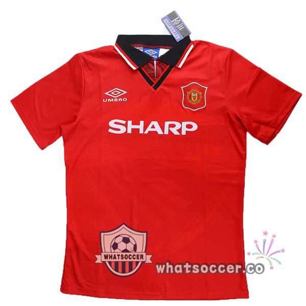 1994-1995 Manchester United Home Retro Jerseys Red