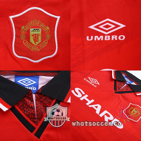 1994-1995 Manchester United Home Retro Jerseys Red