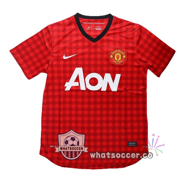 2012-2013 Manchester United Home Retro Jerseys Red