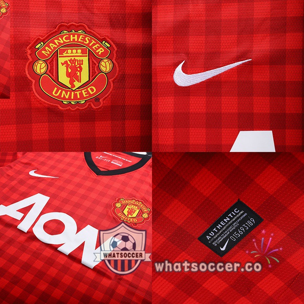 2012-2013 Manchester United Home Retro Jerseys Red