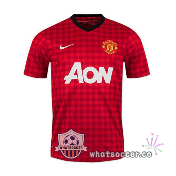 2012-2013 Manchester United Home Retro Jerseys Red