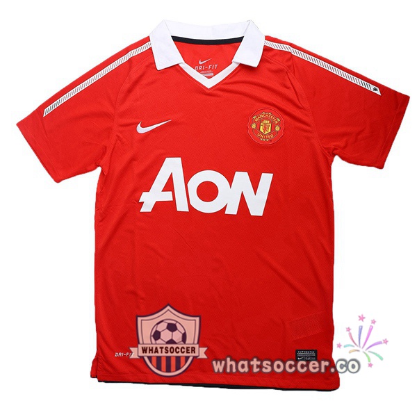 2010-2011 Manchester United Home Retro Jerseys Red