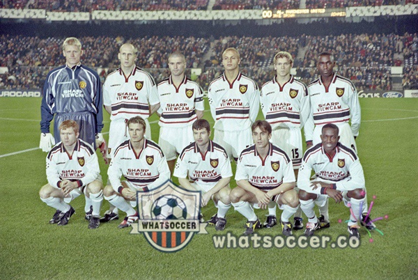 1998-1999 Manchester United Away Retro Jerseys White