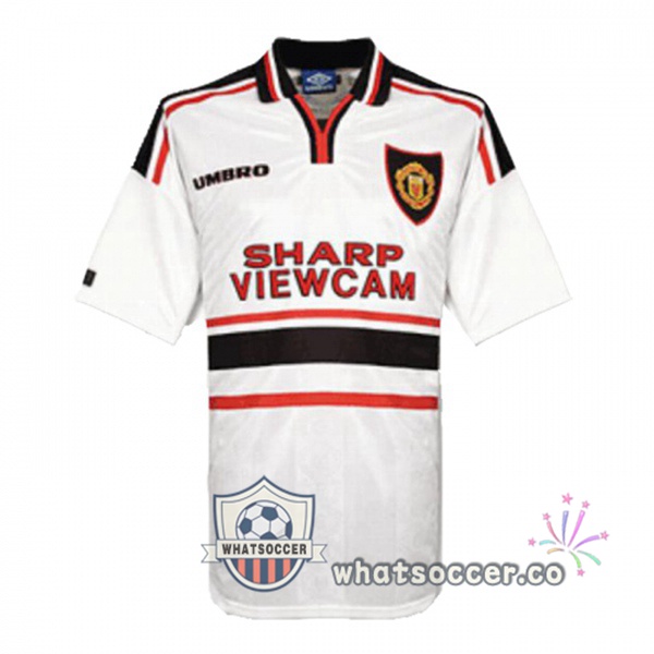 1998-1999 Manchester United Away Retro Jerseys White