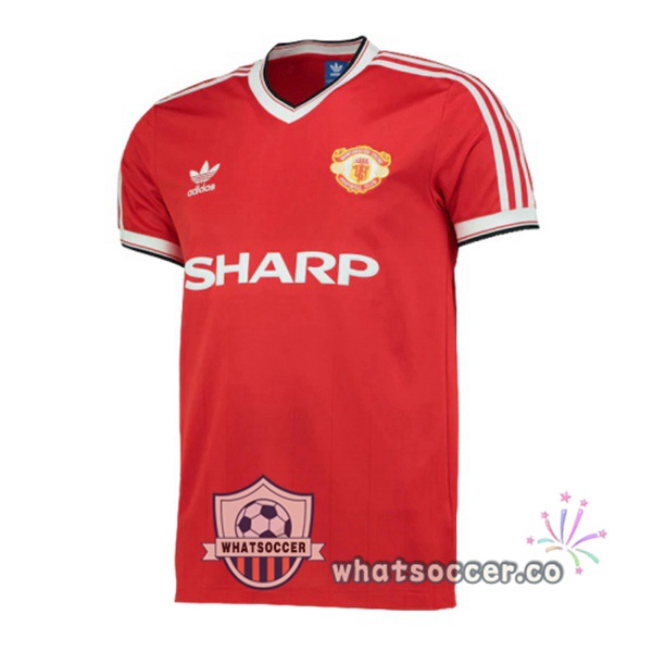 1982-1984 Manchester United Home Retro Jerseys Red