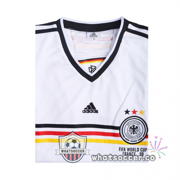 1998 World Cup Germany Home Retro Jerseys White