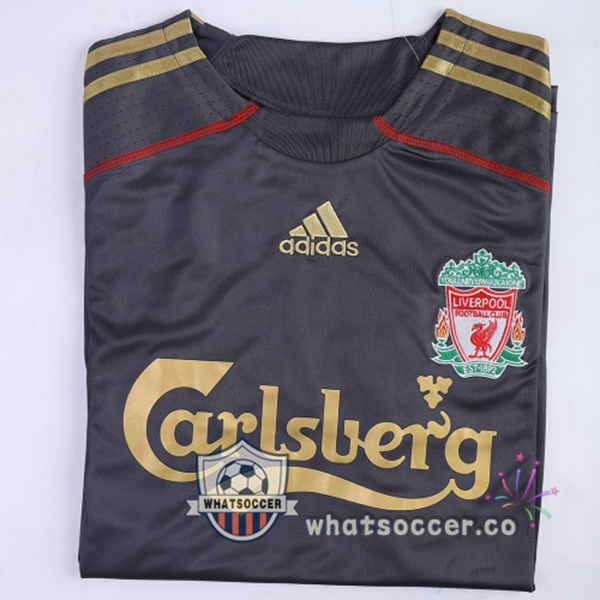2009-2010 FC Liverpool Away Retro Jerseys Black