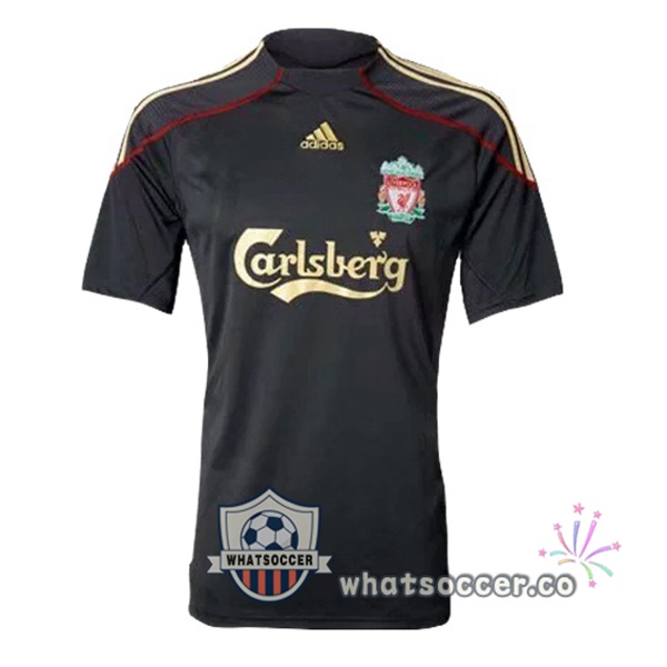 2009-2010 FC Liverpool Away Retro Jerseys Black