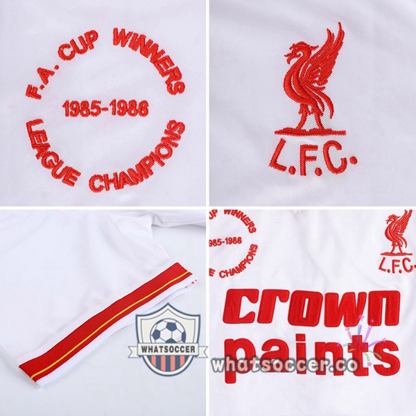 1985-1986 FC Liverpool Third Away Retro Jerseys White